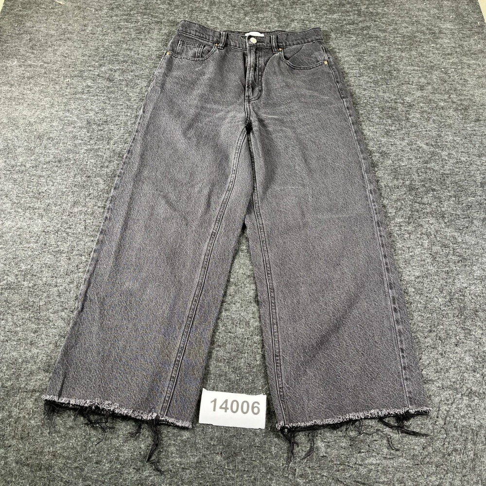 Pacsun Nora Wide Leg Jeans Womens 27 Gray Regular Fit Zip Fly Everyday Wear